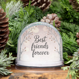 Best Friends Forever Snow Globe – Cute Minimal Fri Schneekugeln