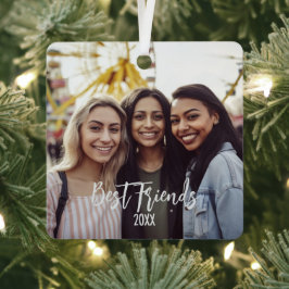 Best Friends Foto BESTE FREUNDIN Weihnachten Ornament Aus Metall