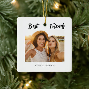 Best Friends Foto Personalisiert Keramikornament