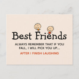 Best Friends Funny Zitat Postkarte