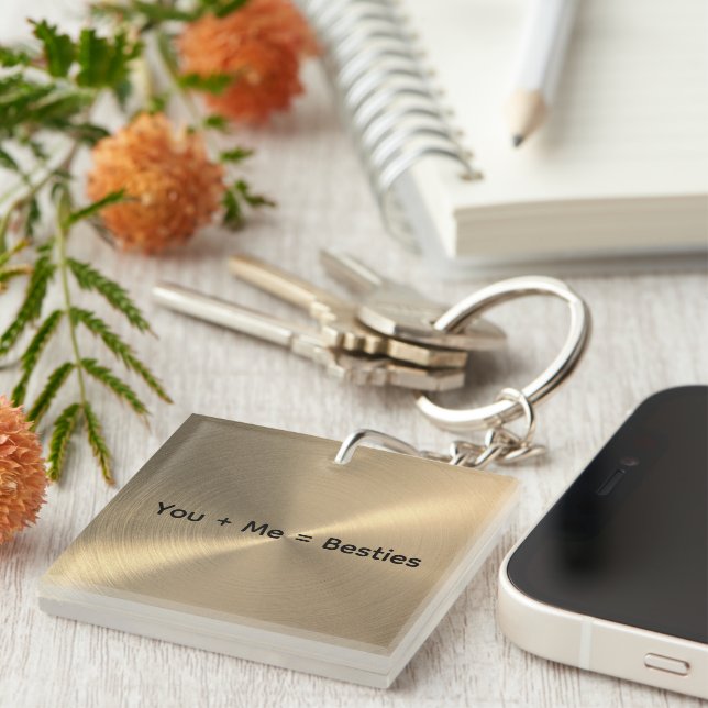 Best Friends Gift Ideas – Custom Name Key Chain Schlüsselanhänger (Vorderseite rechts)