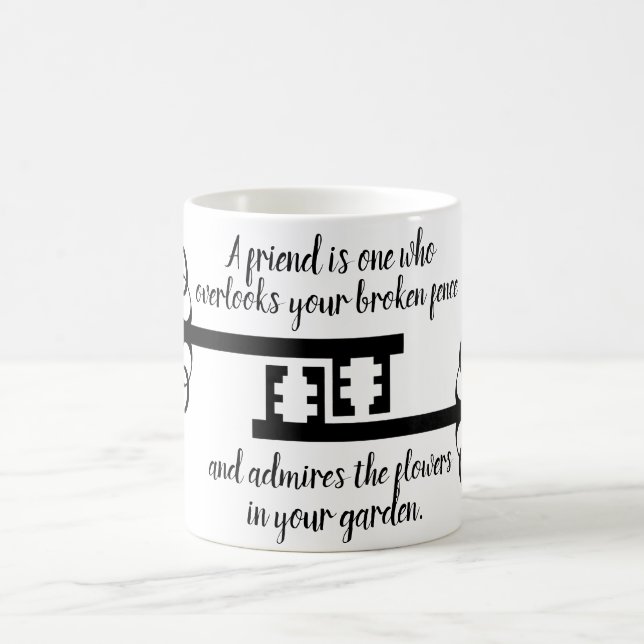 Best Friends Inspiration und Motivierend Typo Kaffeetasse (Mittel)