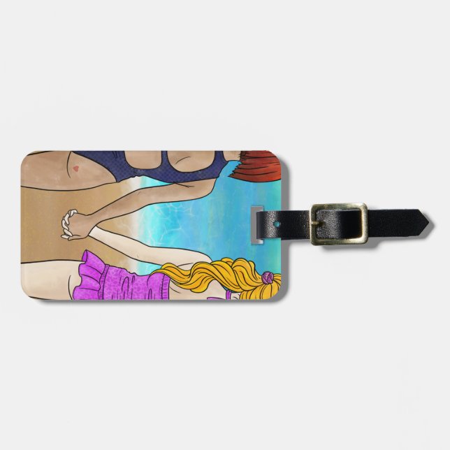 Best Friends Luggage Tag Gepäckanhänger (Vorderseite horizontal)