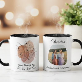 Best Friends Mug - Wildflower Photo Gift Tasse