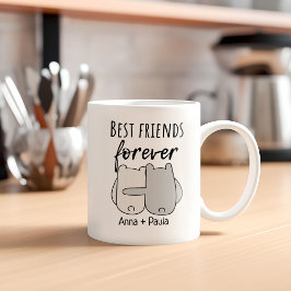 Best Friends Name Friendship Kaffeetasse