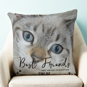 Best Friends Noch nie vergessen Cat Memorial Foto Kissen