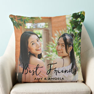 Best Friends Personalisiert Modern Friendship Foto Kissen