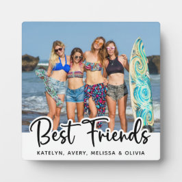 Best Friends Personalisiert Trendy Friendship Foto Fotoplatte