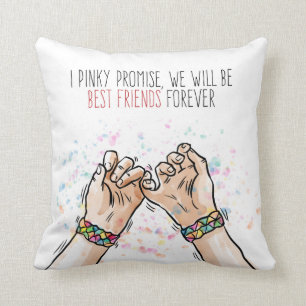 Best Friends Pinky Promise   Kissen