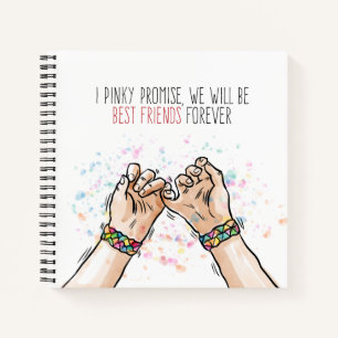 Best Friends Pinky Promise Notebook Notizbuch