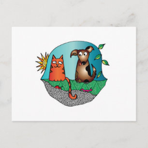 Best Friends Postcard Postkarte