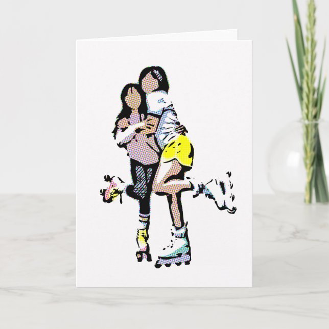 Best Friends Roller Skate Comic Book Karte (Vorderseite)