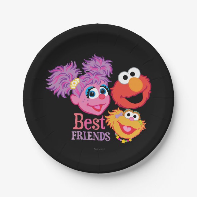 Best Friends Sesame Street Pappteller (Vorderseite)