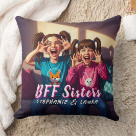 Best Friends Sisters Funny Kissen