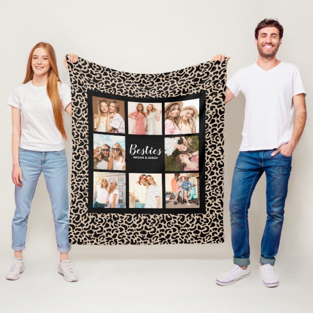Best Friends Stylish BFF Friendship Photo Fleecedecke (Beispiel)