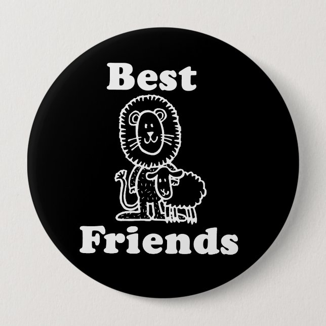 BEST FRIENDS T - Shirt Button (Vorderseite)