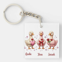 Best friends Valentine Geese friends 