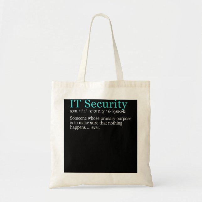 Best Funny IT Security Cybersecurity Definition Gi Tragetasche (Vorne)