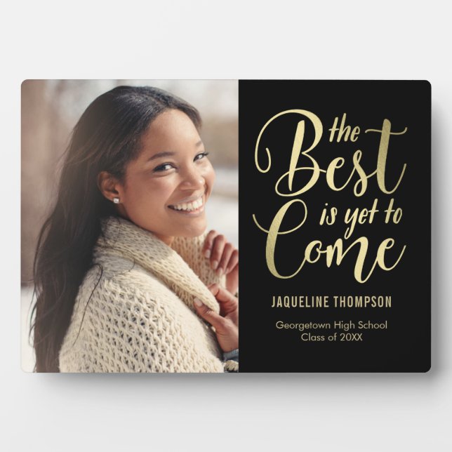 Best Future EDITABLE FARBEN Abschluss Plaque Fotoplatte (Vorderseite)