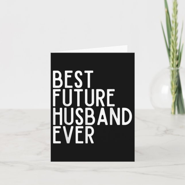 Best Future Husband jemals Best Future Ehefrau jem Karte (Vorderseite)