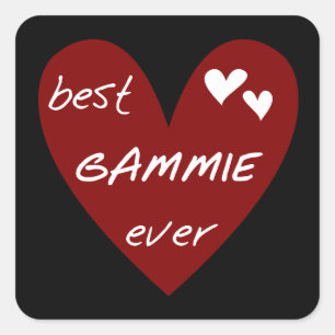 Best Gammie Ever Tshirts und Geschenke Quadratischer Aufkleber