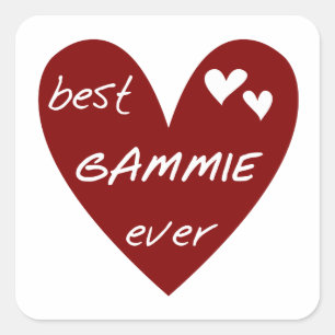 Best Gammie Ever Tshirts und Geschenke Quadratischer Aufkleber