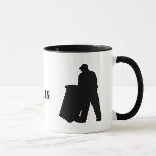Best Garbage Man Silhouette Tasse