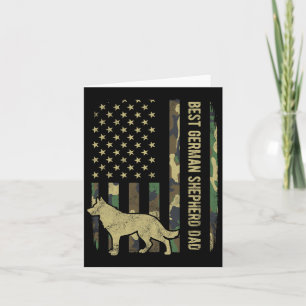 Best German Shepherd Dog Vater Camouflage American Karte