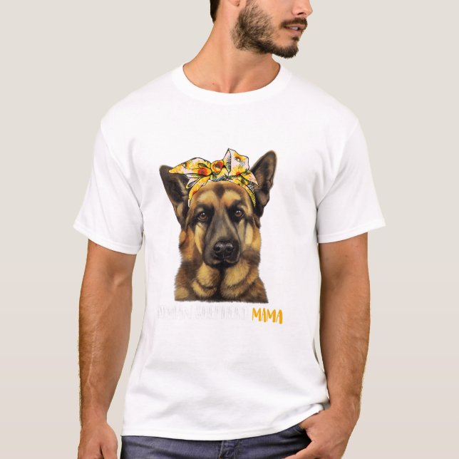Best German Shepherd Mama T-Shirt (Vorderseite)