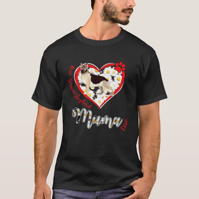 Best German Shepherd Mama  Women s Day T-Shirt (Vorderseite)