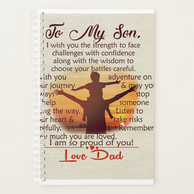 Best Gift For Son | To My Son Quotes Planer (Vorderseite)