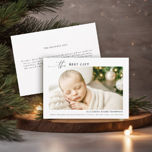 Best Gift Minimalistisch Calligraphy Christmas Bab Ankündigung