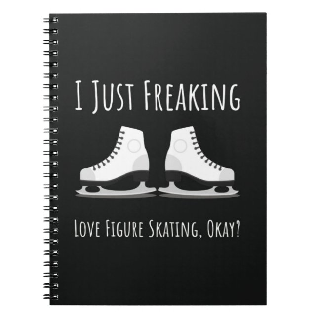 Best Gifts For Figure Skaters Skating Winter Sport Notizblock (Vorderseite)
