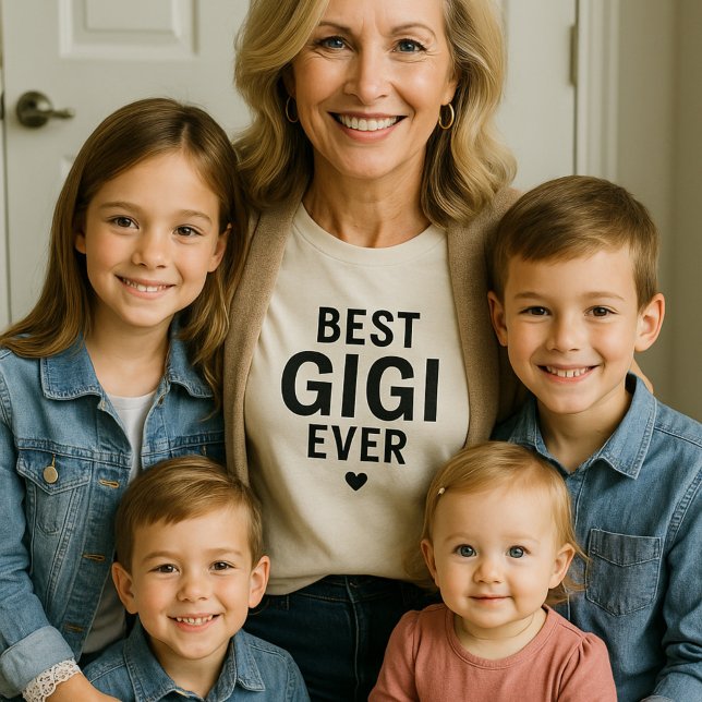 Best Gigi Ever Cute Grandmother Gift T-Shirt (Von Creator hochgeladen)