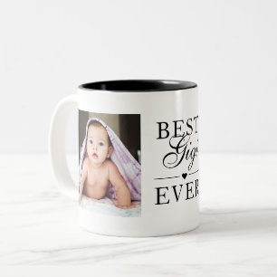 Best Gigi jemals Black Birthday Custom 2 Foto Zweifarbige Tasse
