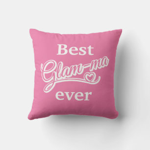 Best Glamma Ever Foto weiß/rosa Kissen