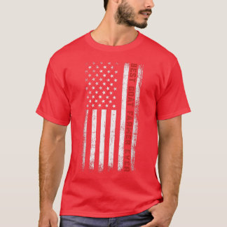 Best Goat Farmer Ever American Flag Goat Farmer Fa T-Shirt