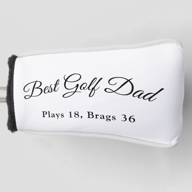 Best Golf Dad | Funny Golf Father Gift Golf Headcover (Vorderseite)