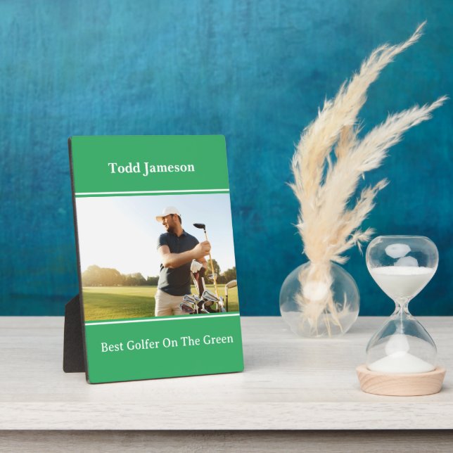 Best Golfer Plaque Fotoplatte (Seite)