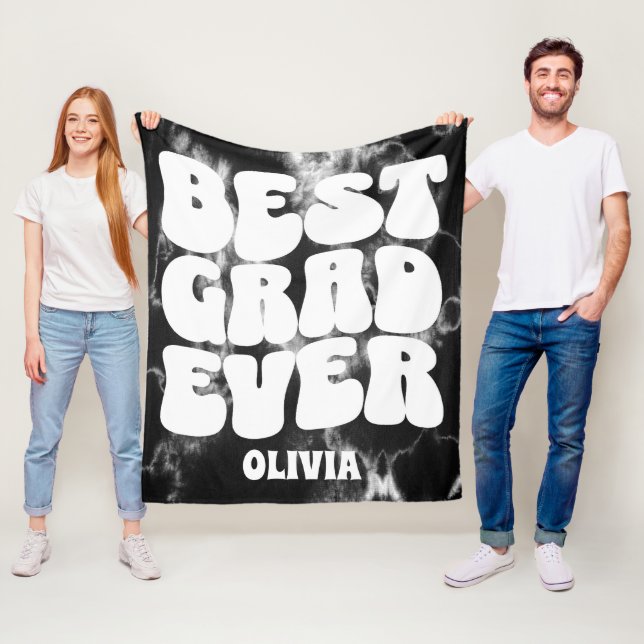 Best Grad jemals Black Gefärbte Krawatte Abschluss Fleecedecke (Beispiel)