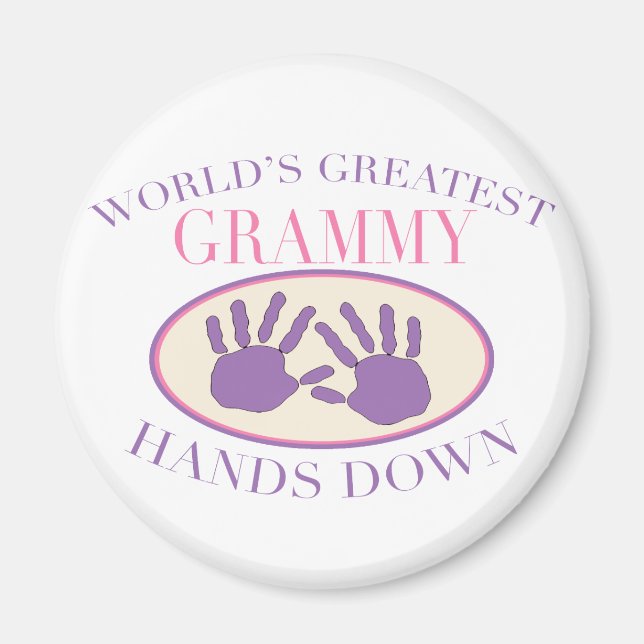 Best Grammy Hands Down T - Shirt Magnet (Vorne)