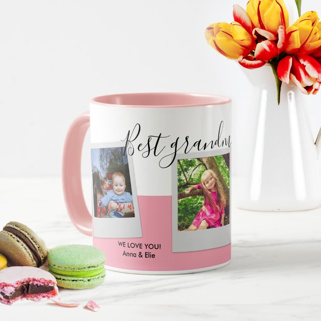 BEST GRANDMA EVER gibt Personalisiertes kundenspez Tasse (Von Creator hochgeladen)