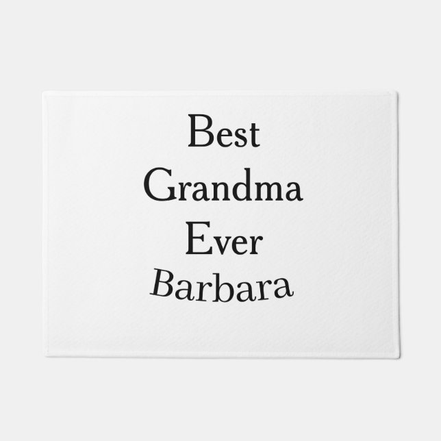 Best Grandma ever name date simple mothers day min Fußmatte (Vorderseite)