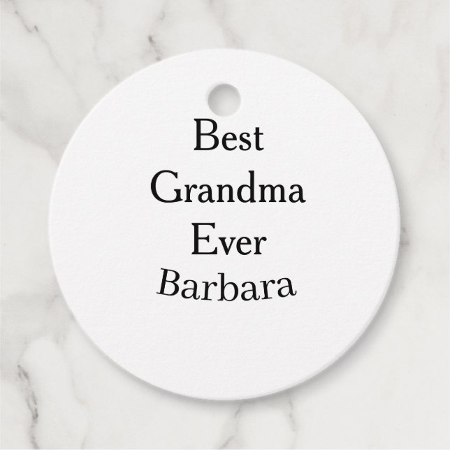 Best Grandma ever name date simple mothers day min Geschenkanhänger (Vorderseite)