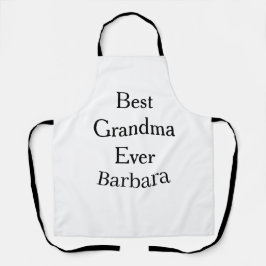 Best Grandma ever name date simple mothers day min Schürze