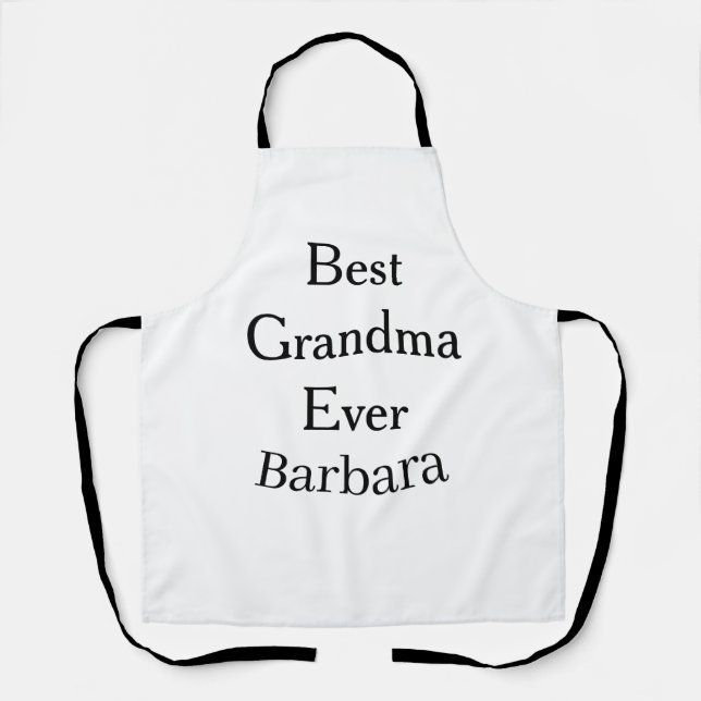 Best Grandma ever name date simple mothers day min Schürze (Vorderseite)