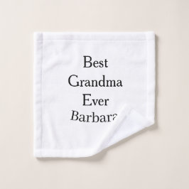 Best Grandma ever name date simple mothers day min Waschlappen