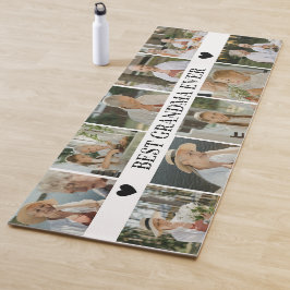 Best Grandma Ever Photo Collage – Gift with Hearts Yogamatte