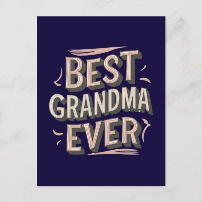 Best grandma ever postkarte (Vorderseite)