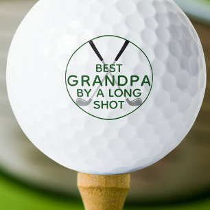 BEST GRANDPA BY LANGE SHOT Funny Green Golf Clubs Golfball